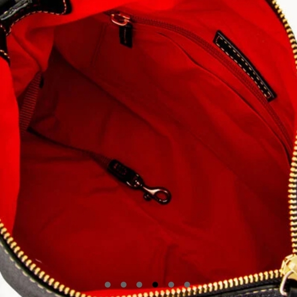 New Dooney & Bourke Black Leather Satchel - Picture 3 of 14